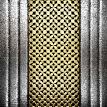 metal on gold made in 3D