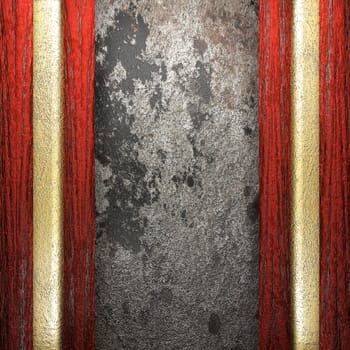wood on wall made in 3D