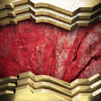 golden background made in 3D