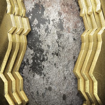 golden background made in 3D