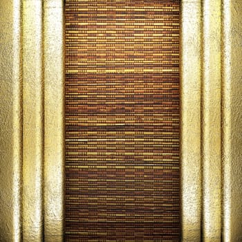 golden background made in 3D