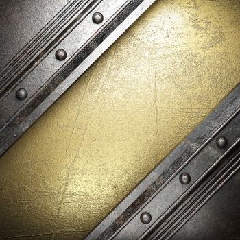 metal on gold made in 3D