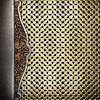 metal on gold made in 3D