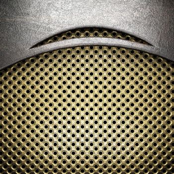 metal on gold made in 3D