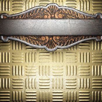 metal on gold made in 3D