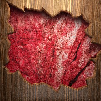wooden plate on wall