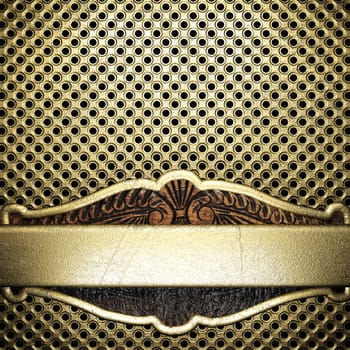 golden background made in 3D