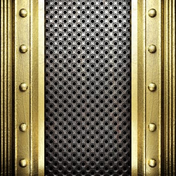 golden background made in 3D