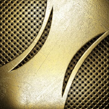 golden background made in 3D