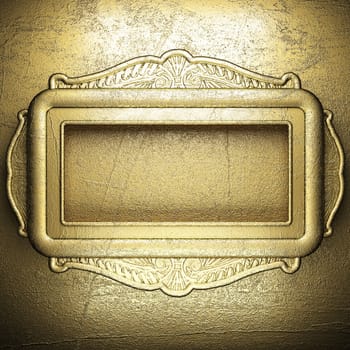 golden background made in 3D