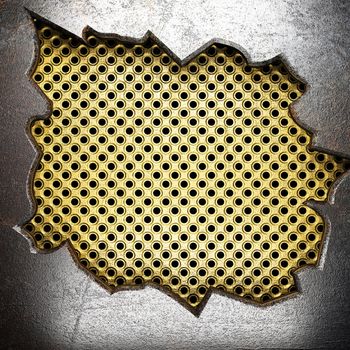 metal on gold made in 3D