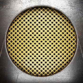 metal on gold made in 3D