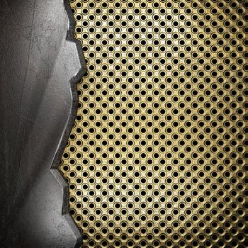 metal on gold made in 3D