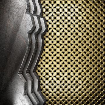 metal on gold made in 3D