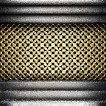 metal on gold made in 3D