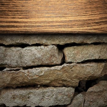 wood on wall made in 3D