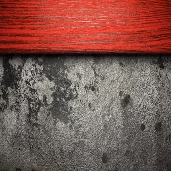 wood on wall made in 3D