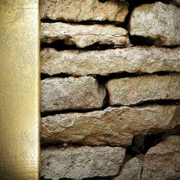 golden background made in 3D