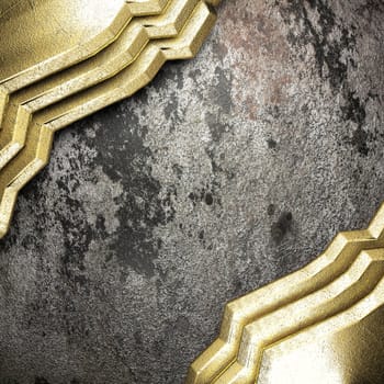 golden background made in 3D