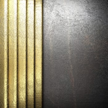 golden background made in 3D