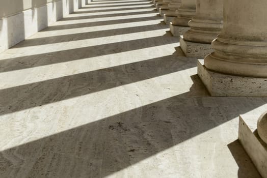 Stone Pillars in a Row