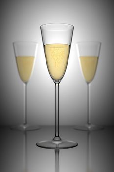 An image of two glasses of sparkling wine