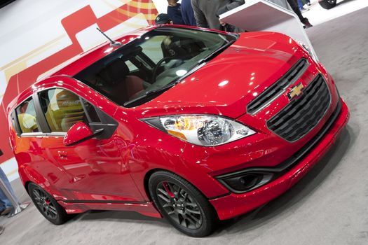 DETROIT - JANUARY 27 :The new 2014 Chevrolet Spark Z-Spec at The North American International Auto Show January 27, 2013 in Detroit, Michigan. 