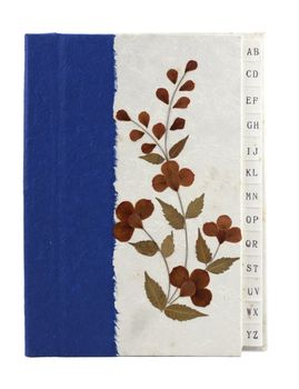 Blue Mulberry Paper Note Book handmade.