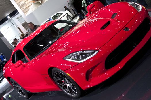 DETROIT - JANUARY 27 :The new 2014 Dodge Viper at The North American International Auto Show January 27, 2013 in Detroit, Michigan. 