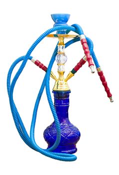 Eastern smoking hookah isolated on white background