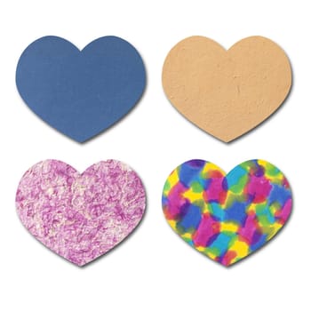 Love heart mulberry paper collection.