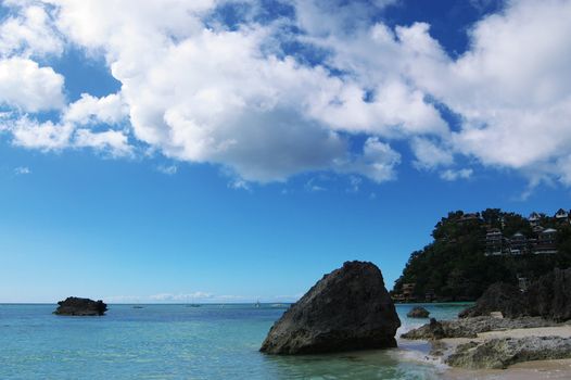 Beach and Ocean in Boracay, Philippines