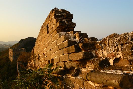 The Great Wall of China in Jinshanling, Hebei Province, China