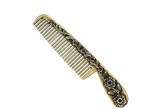 Chinese traditional style comb isolated on white background