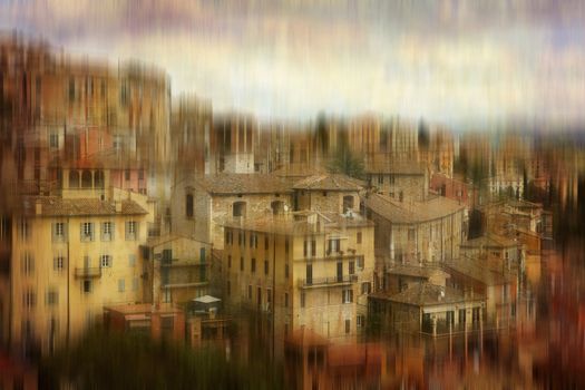 Postcards from Italy -  Perugia.  More of my images worked together to reflect dream and age.