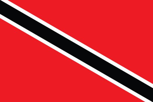 An Illustrated Drawing of the flag of Trinidad and Tobago