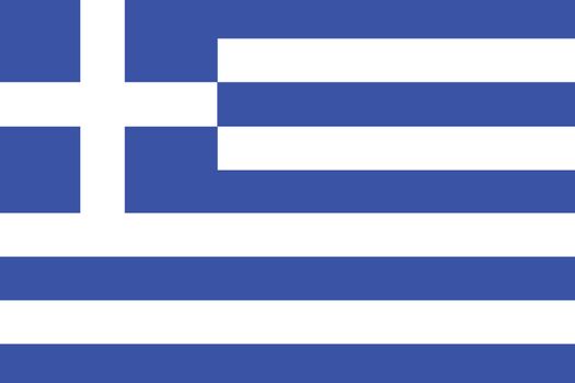 An Illustrated Drawing of the flag of Greece