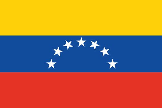 An Illustrated Drawing of the flag of Venezuela