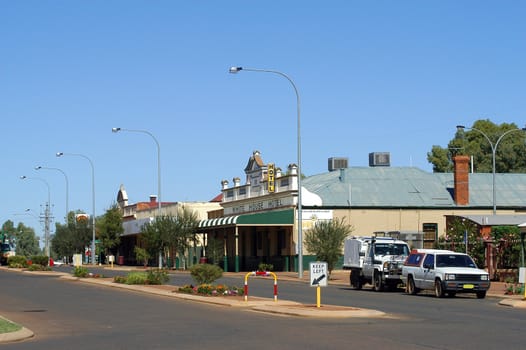 downtown area of will leonora in the Western Autralia