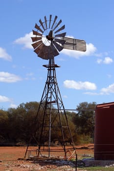 Wind mill in the Australian bush