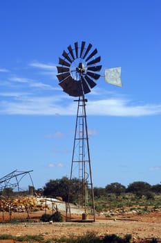 Wind mill in the Australian bush