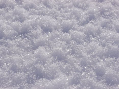 Real snow surface cover for background texture usage