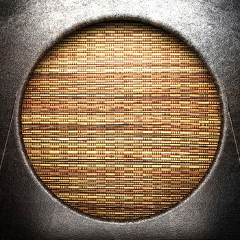 metal on wooden wall