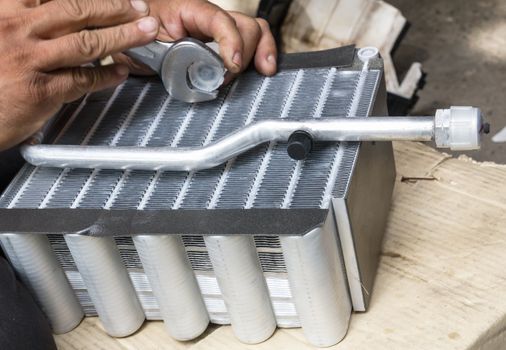 Compressed air car components to be repaired