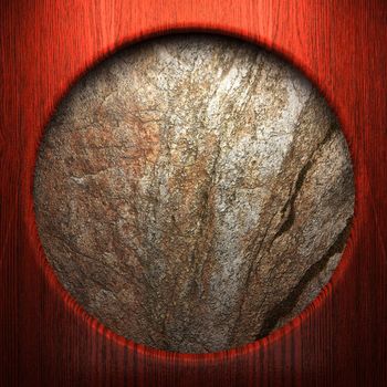 wood on the wall