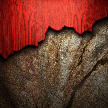 wood on the wall