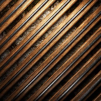 wood on wall