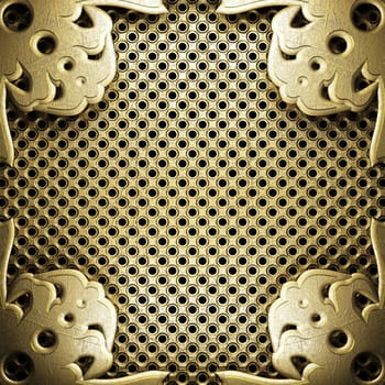 golden background made in 3D