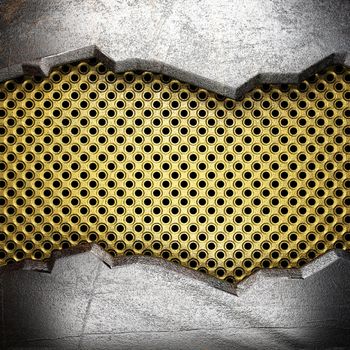 metal on gold made in 3D