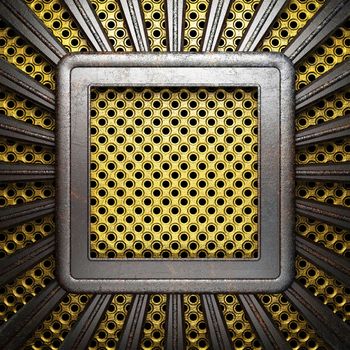 metal on gold made in 3D